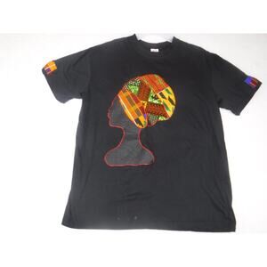 Roykawim Women's‎ Black 100% Cotton T-Shirt Size XL